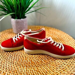 Size 37. Red Ecco.